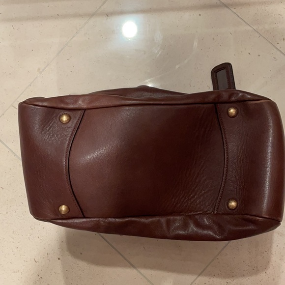 PRADA Soft Calf Leather Brown Hobo - Picture 6 of 7